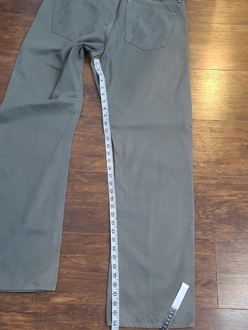 Banana Republic Limited Edition Straight-Leg Jeans in Olive Size 36/34 - Picture 10 of 11